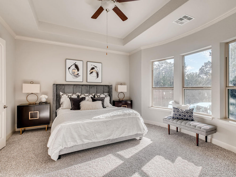 Staged Bedroom, Home Staging, Stage The Space, Vacant Home Staging, Rental Design