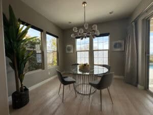 Staged Breakfast Nook with Natural Light, Stage The Space Home Staging and Redesign